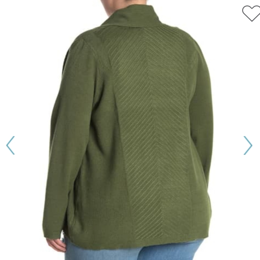 2X HOST PICK!!! Draped Open Front Cardigan - Picture 2 of 3
